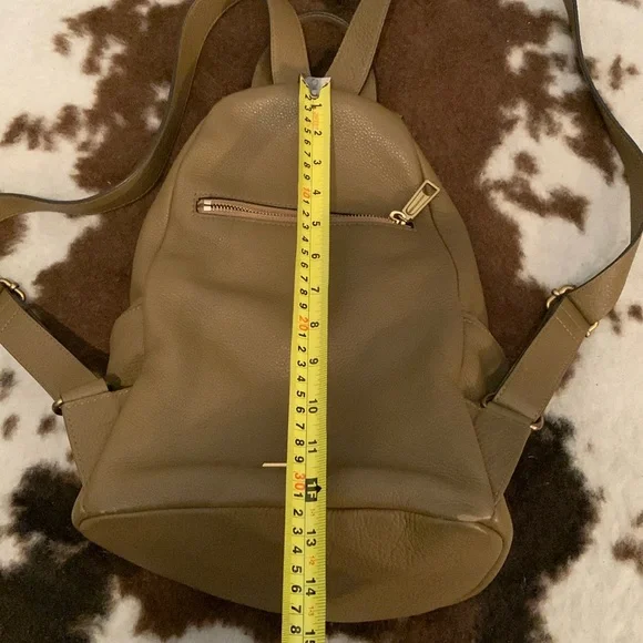 Rebecca Minkoff Julian leather Backpack in Military, brass hardware - Picture 9 of 17